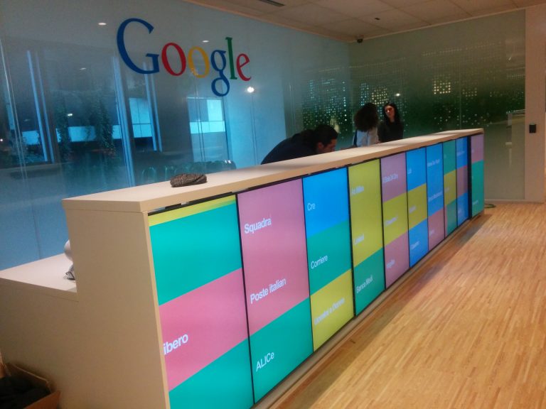 Reception Wall Google
